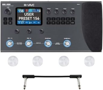 M-VAVE MK-300 Guitar Multi Effects Pedal Multi Effects Processor with Amp Modeler Expression Pedal Multi Effects Processor Ann Modeling Guitar Processor with Footswitch Topper