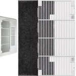 weideer RV A/C Ducted Air Grille for Dometic, Duo-Therm RV Air Conditioner Grille, RV Air Conditioner Cover with RV AC Filter Replacement for Dometic 3104928.019 Polar White