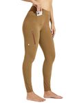 WILLIT Women's Fleece Riding Breeches Winter Horse Riding Pants Tights Equestrian Thermal Schooling Tights Coffee L