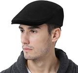 WETOO Men Flat Cap - Beret Cap Newsboy Hat Irish Cabbie Driving Ivy Gatsby Scally Hat