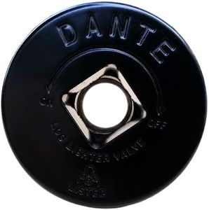 Dante FP.GV.FB Flat Black Floor Plate for Dante Globe Valve - 1/2" Threaded Mating Valve