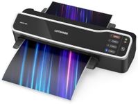 13" 6-Roller No Reheat Wait Commercial Laminator Machine, 46.8 in/min Speed, LOTHANEK 3-10 Mil Thermal Laminating Machine,1200W Fast 60s Preheating, Hot & Cold, w/ 50 Pcs 3Mil Sheets for Home Office