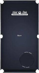 West State Billiards 21 oz Pre-Cut Pool Table Felt Replacement Kit for 8 Foot Tables - Wool and Nylon Blend with Teflon - Navy