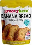 Groovy Keto Banana Bread Mix | Low Carb | Keto Friendly | Sugar Free | Only 2.5g Net Carbs Per slice | Keto Baking Mix, Diabetic Friendly - 260g Pouch