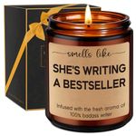 Miracu Writers Candle, Writer Gifts for Women, Cool Gifts for Writers, Future Author Gifts - Funny Gifts for Novelist Scriptwriter Screenwriter, Writers Block Gifts, Gifts for Author, Writing Candle