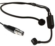 Shure PGA31 Headset Condenser Microphone with Cardioid Polar Pattern, Flexible Gooseneck, Foam Windscreen, and TA4F (TQG) Connector for use with Shure Wireless Systems (PGA31-TQG)