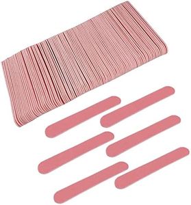 Mini Nail Files Bulk (100 Pcs), Double Sided Emery Board Nail File for Nature Nails, Manicure Tool Set Disposable Colorful Nail File for Home Salon Use Travel Size Men Women Kids Wood Board