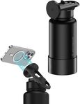 Scosche MFMS32 MagicMount Flask 32oz Stainless Steel Hot & Cold Insulated Sport Water Bottle w/Magnetic Mount Tripod Phone Stand Compatible w/MagSafe iPhone for Cup Holder/Gym/Men/Women/Travel/Black