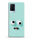 Dugvio Printed Colorful Hard Back Case Cover & Compatible for Vivo X60 Pro 5G | Vivo X60 Pro | V2046 | Emoji Faces Art Cute Face Expressions (Multicolor) - D670