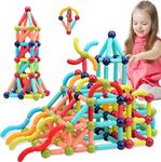 Cable World® Magnetic Building Sticks Blocks Kids Toys, Learning Sticks and Balls, Activities Toys for Toddlers, Educational Magnet Building Blocks,Kids Toys for 3+ Year Old Gifts(42pcs)