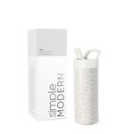 Simple Modern Kids Water Bottle with Straw lid | Insulated Stainless Steel Thermos | Reusable Travel Water Bottles for School & Sports | Leak Proof & BPA Free | Mesa Collection | 16oz, Cream Leopard