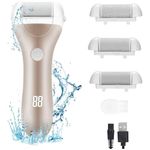 Waterproof Callous Removers for Feet Electric Foot Callus Remover Kit Callus Removal Wolady Electric Foot File Foot Care Rechargeable Pedicure File Remove Calluses for Dead Hard Cracked Dry Skin