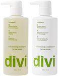 divi Volumizing Shampoo and Conditioner Set for Women and Men - Lightweight Hair Care Duo for Fine and Thinning Hair - Adds Volume, Lift, and Bounce - Strengthens and Nourishes Hair, 2 x 12 Fl Oz