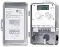 DEWENWILS Pool Pump Timer, Outdoor Digital Timer Box, 2HP 40A 120VAC, 7-Day 12 ON/Off Programmable Timer Switch for Pool Pump, Water Heater, Pool Filter, Landscape Lights, ETL Listed