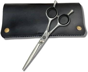 Saki Shears Odachi 5.5" Hair Cutting Scissors/Shears - Straight Handles - Dual Tangs - Zero Offset - Lightweight Hair Scissors for Professionals - Japanese 440C Steel - For Barbers and Hairdressers