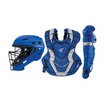 Easton ELITE X Baseball Catchers Equipment Box Set | Adult | Royal | 2020 | Large Helmet | Chest Protector w/ Commotio Cordis | Leg Guards | NOCSAE Approved All Levels of Play, Multi, One Size (8065128)