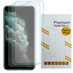 Gorilla Tech Premium Screen Protector for iPhone 8 and iPhone 7, 4.7-Inch, Case Friendly, Tempered Glass Film, Invisible Shield, 9H Hardness, Ultra HD Quality, Triple Pack