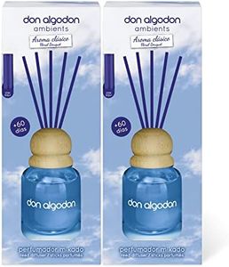 Don Algodon Ambients Ambientador Mikado Clásico. Difusor de varillas 0% Alcohol, +60 días duración. (Pack 2 uds. x 60 ml)