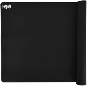 Foepoge 27.9”x20” Extra Large Silicone Sheet for Crafts, Nonstick Silicon Mat for Resin, Epoxy Art Placemat for Jewelry Casting, Reusable Painting Pad, Heat Resistant Countertop Cover - Black