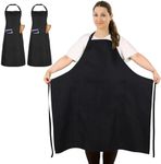 FunChaos 2 Pcs Plus Size Chef Apron