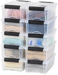 IRIS USA 6 Qt Stackable Plastic Sto