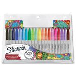 Sharpie Permanent Marker Set | Exclusive Colour Assortment | Fine Point | 20 Count