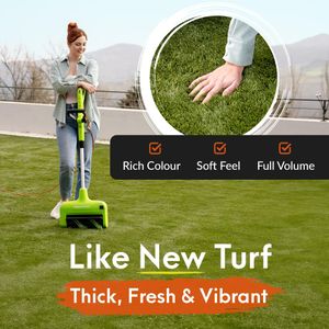 GreenSweep Artificial Grass Brush – Lawn Sweeper for Synthetic Turf