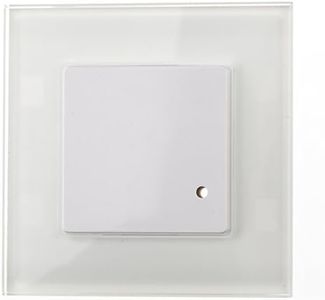 HUBER MOTION 7 HF Detector de movimiento por radar para interiores 180° - detector de movimiento empotrado LED adecuado, sensor de movimiento, incl. marco de cristal, tecnología de 3 hilos