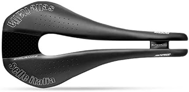 Selle Italia Novus Superflow Endurance TM Road Bike Saddle - Comfortable Men and Women MTB and Road Bicycle Seat - 282 x 149mm, Men, 310g, Black