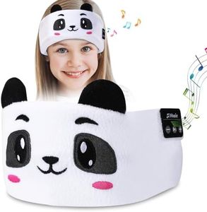 Máscara de Sueño de Bluetooth, CestMall Auriculares con Diadema Máscara de Ojo de Sueño con Auriculares Inalámbricos Micrófono Música Auriculares Apagados de Sueño para Chico Chica Viajes (Black)