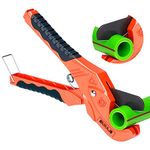 AIRAJ Pipe Cutter,Plastic Pipe Cutter with SK5 Sharp Blades,Max Opening 33 mm,Tube Cutter for Cutting PEX, PVC, PPR Plastic Hoses and Plumbing Pipe,Professional Pipe Cutter