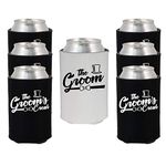 Shop4Ever The Groom and The Groom’s Crew Bow Tie Top Hat Can Coolie ~ Wedding Bachelor Party Beer Can Sleeve Coolers ~ (Crew Hat, 6 Pk)