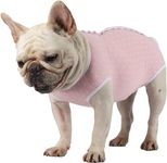 Due Felice Dog Diapers Suit Period Onesie for Female Dog Sanitary Panties Male Doggy Heat Diapers Cover Fit for Small Medium Dogs Pink Dots/L