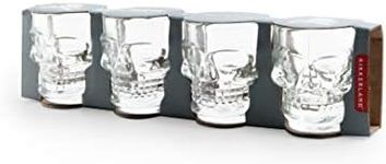 Kikkerland Skull Shot Glasses, Set of 4