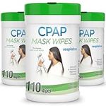 resplabs CPAP Mask Wipes Unscented Cleaner for Full Face, Nasal Masks & Supplies 110 Wipes (Pack of 3)