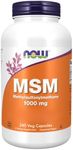 Now Foods, MSM, 1.000mg, 240 Vegan Capsules, Lab-Tested, Sulphur, Gluten Free, SOYA Free, Vegetarian