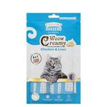 Grain Zero Signature Woow Creamy Chicken & Liver Cat & Kitten Lickable Treats - 75 Gm - 4 Sachet + 1 Free