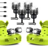 4 Pcs Rechargeable Headlights Compa
