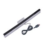 Infrared Sensor Bar for Nintendo Wii, Replacement USB Wired Infrared Ray Sensor Bar, Suitable for Up to 4 Players, No Batteries or Power Adapter Required