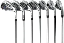 Cobra Golf 2022 LTDX One Length Iron Set Satin Chrome-Red-Blue (Men's, Right Hand, KBS Tour 80-90-Wedge, Reg Flex, 5-GW)