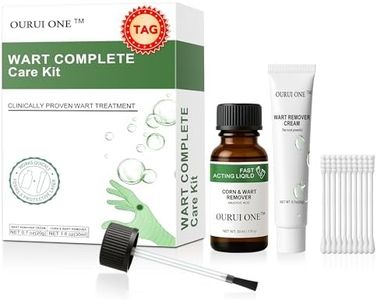 ourui one Skin Tag Remover & Wart Remover Kit – Dual Action Liquid & Cream Kit for Face, Neck, Body – Targets Skin tag, Common, Plantar, Flat Warts,Corn – Visible Results in 2–4 Weeks