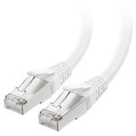 Cable Matters [Cat8 Certified 40Gbps Long Shielded Cat 8 Ethernet Cable - 50ft, 2000Mhz Category 8 Ethernet Cord, Cat8 Cable for Gaming, White