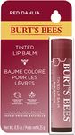 Burt's Bees Tinted Lip Balm Red Dahlia, 100% Natural Origin - 1 Tube, Stocking Stuffer, Christmas Gift, Gifts for her