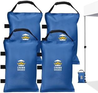 CROWN SHADES Sand Bags for Canopy Legs (150LBS) Sandbags for Weight - Sandbags for Canopy Tent, Canopy Tent Weights, Pop Up Tent Weights - Canopy Weight Bags, Blue