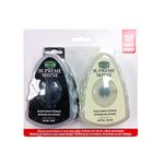 Moneysworth & Best 30109 Quick Shine Sponge, Black/Neutral, 2-Pack