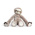 DEMDACO Heartful Hugs Sloth Brown and Tan 17.5 Inch Weighted Plush Stuffed Animal