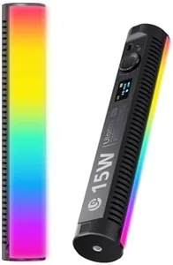 ULANZI B15RGB Magnetic RGB Light Wand - Handheld LED Video Light Stick with Diffuser, 3300mAh 1800-9000K 20 Effect Dimmable Camera Tube Light for Video Recording Studio Photography TikTok YouTube Vlog