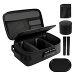 Smell Proof Bag with Combination Lock, Lewooilt Smell Proof Container Stash Box with 5 Small Resealable Baggies, 2 Doob Tube, Glass Stash Jar and Storage Tray, Black