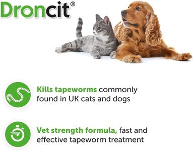 Bayer Droncit Tapeworm Tablets for Dogs & Cats, 10-Pack