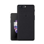 HELLO ZONE Exclusive Dotted Matte Finish Soft Rubberised Back Case Cover for OnePlus 5 - Black